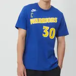 NIKE AS GSW M NK ES HWC NN TEE 男 藍色 NBA 勇士隊 運動 短袖 DV6863-497