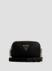 GUESS Women's Black Noelle Camera Crossbody Bag