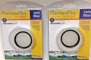 2-PACK - NEW 52 mm PLATINUM PLUS SUNPAK UV LENS FILTER FACTORY SEALED