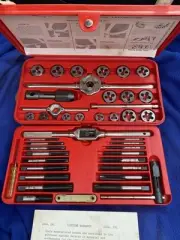 NEW! Snap-on Irwin/Hanson Tools TDM-117A Metric Tap and Die Set & 41pc Made USA!
