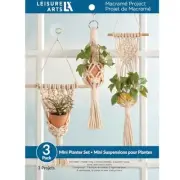 Macrame Kit Mini Planter Set, DIY Plant Hanger Kit for Adults Beginners
