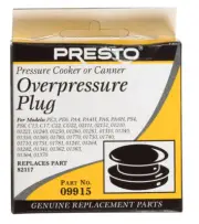 Presto 9915 Black Rubber Pressure Cooker and Canner Over Pressure Plug