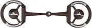 Snaffle Bits for Horses, Horse Chew Antique Western Bit w/Gs Trims Mouth with Copper Inlay, Horse Ring Snaffle Stainless Steel Mouth Bit Mouth Snaffle Bit for Horse