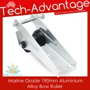 MARINE 190MM ALUMINIUM BOAT PONTOON TINNY ANCHOR SPRING LOADED PIN BOW ROLLER