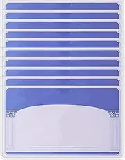 [Generic] Social Security Card Protector Sleeve | Clear Waterproof PVC Credit Card Sleeve | Multi Functional Slim License Protection for Families Friends, Horizontal Style, Refer to description, Unisex