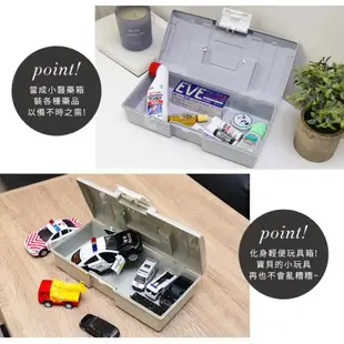 澄境 2入組-MIT樹德莫藍迪色小家私收納箱 工具箱 可堆疊 收納盒 零件盒 文具盒 玩具箱 醫藥箱