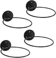 4Pcs Iron Ball Display Stand Wall Mounted Storage Rack for Basketball Football Volleyball Durable Vertical Ball Holder for Home Shop Organization