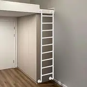 Wall Mounted Metal Step Ladder for Home Loft, 100-300cm Height Entrance Climbing Ladder Emergency Egress Ladder for Home Safety, Universal Twin Over Full Bunk Bed Ladders, Customizable Size(