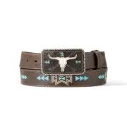 Ariat Cow Skull Southwest Arrow - Accessories Belt Ladies - A1565834