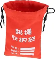 Toddmomy Skipping Rope Bag Heavy-duty Canvas Storage Portable Organizer Writable Labels for Students Boys and Girls and Fitness Activities