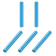 5 Pcs M3x35mm Round Aluminum Standoff Column Spacer Female Aqua Blue for DIY