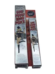 x2 Benefit Goof Proof Brow Pencil Shade 6 COOL SOFT BLACK Full Size + TravelMini