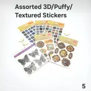 Lot Scrap Booking Material/Stickers Stationary Textured/3D/Butterfly
