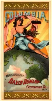 Petersburg, Virginia Columbia Tobacco Crate Box Label Art Poster Print