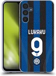 Head Case Designs Officially Licensed Inter Milan Romelu Lukaku 2022/23 Players Home Kit Gel Case [Military Grade Protection] Compatible with Samsung Galaxy A15
