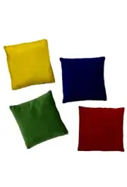 Kaplan Early Learning Textured Pillows -Set of 4 Red Green Blue Yellow Preschool