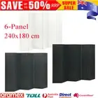 6 Panel Steel Folding Screen Divider Privacy Partition Standing Room Separator