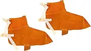 Eigell Welding Shoes Covers, Shoe Protector, Leather Tool Gifts Fireproof Personal Protective Equipment Welding Spats Wear Resistant