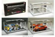 Mijo Exclusives Illumicase 14" White Display Case w/ LED Lights & Mirroring 1:18