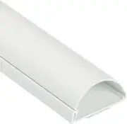 D-Line TV Wire Hider, Half Round Cord Cover for Wall Maxi (Large), White