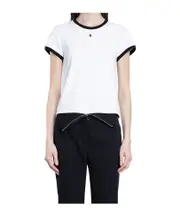 Alexander McQueen Inverted Skull Ringer T-Shirt IT40,IT44,IT42 Black