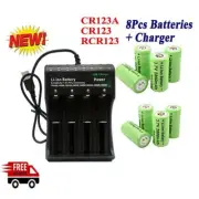 2800mAh CR123A 16340 Rechargeable Battery 3.7V Batteries/ Charger for Camera Lot