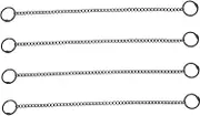 4pcs Advertising Tag Chain The Chain Bird Feeder Hanging Basket Wallet Chain Hanging Chains with Hooks Key Chain Stained Glass Chain Security Chain Garden Chain Black Iron