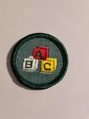 NEW 1954 Only, CHILD CARE Badge ABC Blocks Girl Scouts Collector GIFT