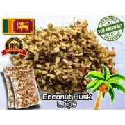 Dry Coconut Husk Chips Organic Media Fiber Coco Coir Orchids Anthurium Growing