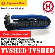 RG6 RG11 Compression Tool compatible PCT PPC Foxtel NBN HFC Connectors
