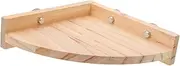 Parrot Standing Perch Natural Wood Platform for Birds Roost Stand Easy Installation Durable and Safe for Parrots Finch and Cockatiels