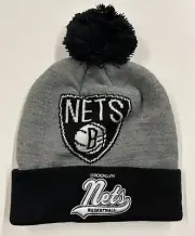 Mitchell & Ness Brooklyn Nets Cuff Knit Beanie Skull Cap Men's One Size NWT