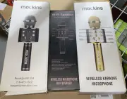 3 - Portable Wireless Bluetooth KARAOKE Microphone - Gold, Black, Rose Gold READ