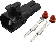 BIZOCA 2 6189-0429 6189-0176 6188-0098 Car Wire Socket for ABS Sensor Turn Light(Army Green)