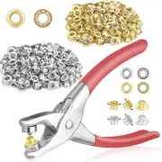 401Pcs 1/4inch 6mm Grommet Eyelet Pliers Kit, Grommet Tool Kit with 4002798