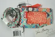 Vera Bradley GO FISH ZIP ID & LANYARD SET Coin KEYS 4 PURSE Tote BACKPACK NWT