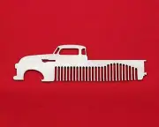 47-54 Chevy Pick Up Brushed Stainless Steel Metal Trim Beard Hair Mustache Comb