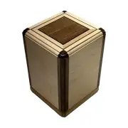 Large Dog Cremation Urn Wooden Pet Memorial Box for Ashes Maple Walnut