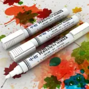 White Highlighter Marker Pens Thin Waterproof Car Tyre Painting Permanent Hot~