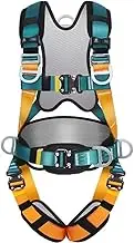 Five-point safety harness with thicken mesh pad,high-altitude work fall arrest protection harness,chest protection,climbing harness belt with quick buckles,full body seat belt
