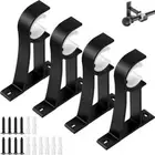with Screws Curtain Rod Holder Curtain Fixing Clip Hook Window Hardware Tools
