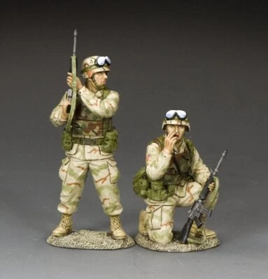 BHD001 Ranger Radio Team by King & Country Model Miniatures - Black Hawk Down