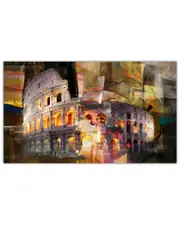 Ready2HangArt Coliseum di Roma Wrapped Canvas Wall Art