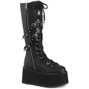 Pleaser Demonia 3" Pf Lace-Up Knee High Boots Adult Women Shoes Damned/220