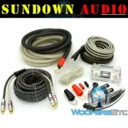 SUNDOWN AUDIO 4 AWG OXYGEN FREE COPPER OFC AMPLIFIER INSTALLATION WIRE AMP KIT