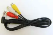 1 ft 3.5mm Earphone jack TO Female RCA Composite Audio/Video CABLE 1:3