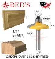 REDS Y61012-4 - Wavy Cabinet Door Front Edging Router Bit - 1/4" Shank