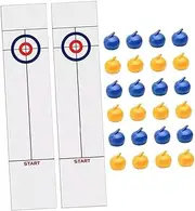 EHJRE Tabletop Curling Game Portable Games for Travel Women Men Indoor Outdoor