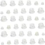 [KONTONTY] 120pcs Plastic Plugs for Screw Holes Furniture Hole Door Cap Easy Install