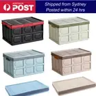 Collapsible Foldable Portable Crates Car Storage Container Box with Lid 30L/56L